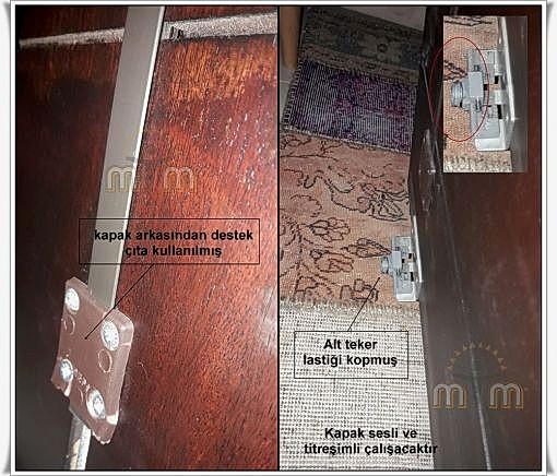   Bu kapakların eğilmesini önlemek için kenarlarında veya arka kısımda çubuk profiller bulunur. Bu çubuk profiller olmadığı sürece ne yazık ki zamanla eğilmeye veya kamburlaşmaya başlayacaktır. Bunun önüne geçmeniz için çubuk profil veya kenarları profil takılması gerekir. Tüm bunlar olduğu sürece eğilme bükülme kolay kolay oluşmaz. Tamamen eğilmese de bir miktar gözle farkedilemeyek kadar küçük eğilimler olabilir. buda çalışmasında sorun teşkil etmez. 