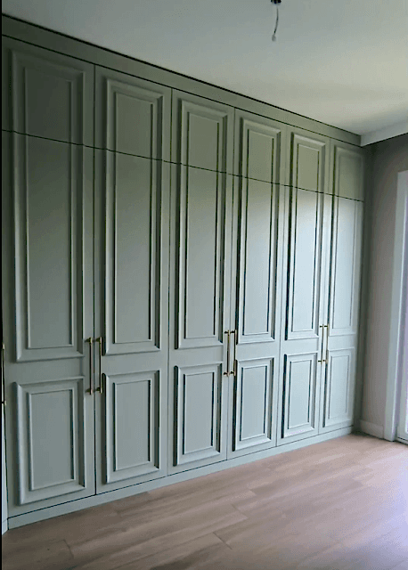  Esenyurt ardıçlı mahallesi özel yapım lake boyalı elbise dolabı imalatı ve montaj işlemi yapıldı teslim edildi.